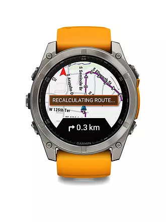 GARMIN | Smartwatch GPS multisport Fenix 8 Amoled Sapphire 51 mm | orange